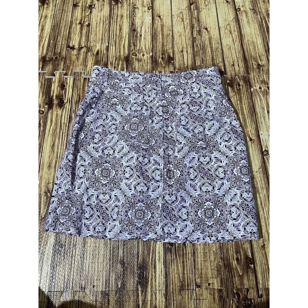 Croft & Barrow Effortless Stretch Skort Sz 6 Purple Floral - Picture 9 of 12